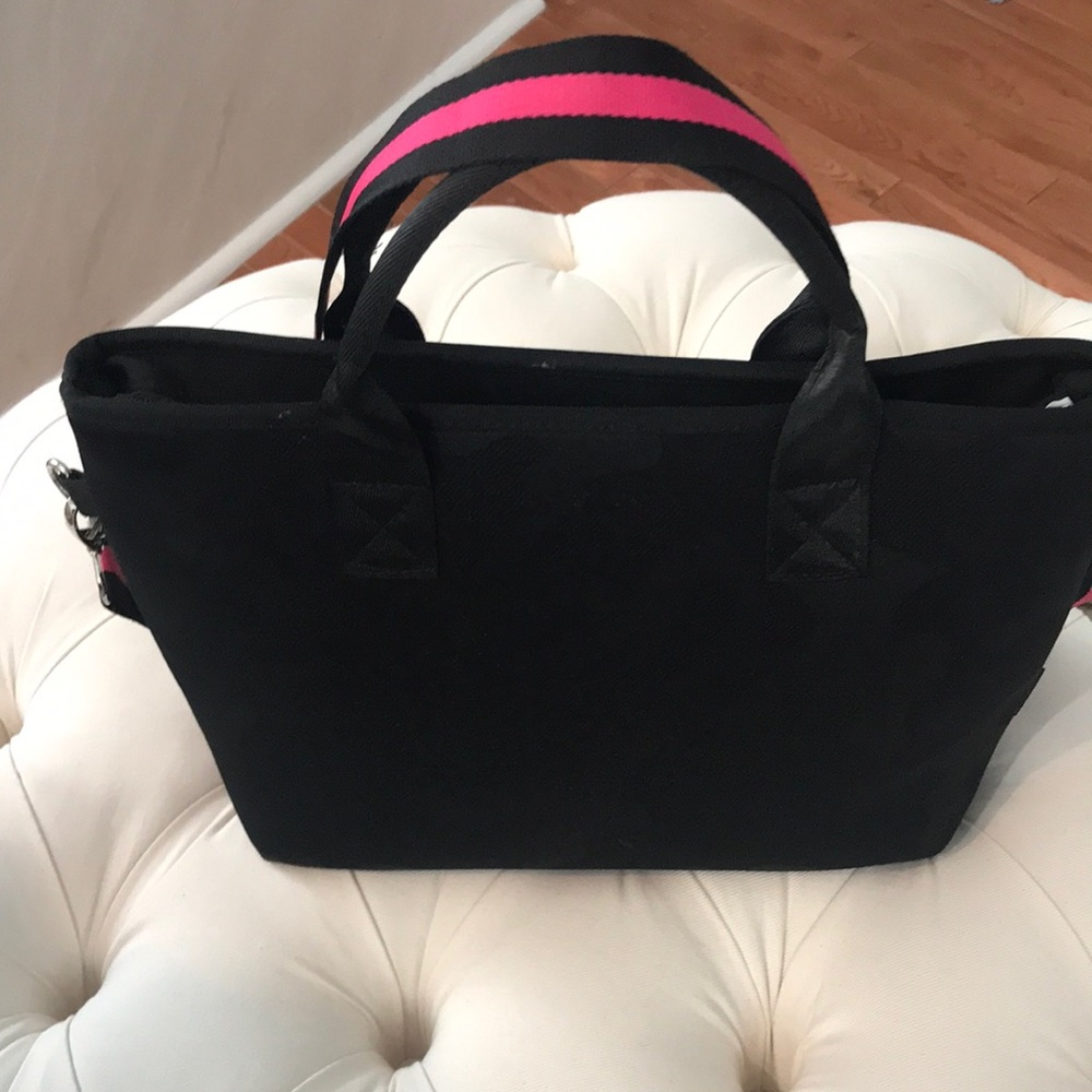 PreneLove Black Tote with Hot Pink Accents